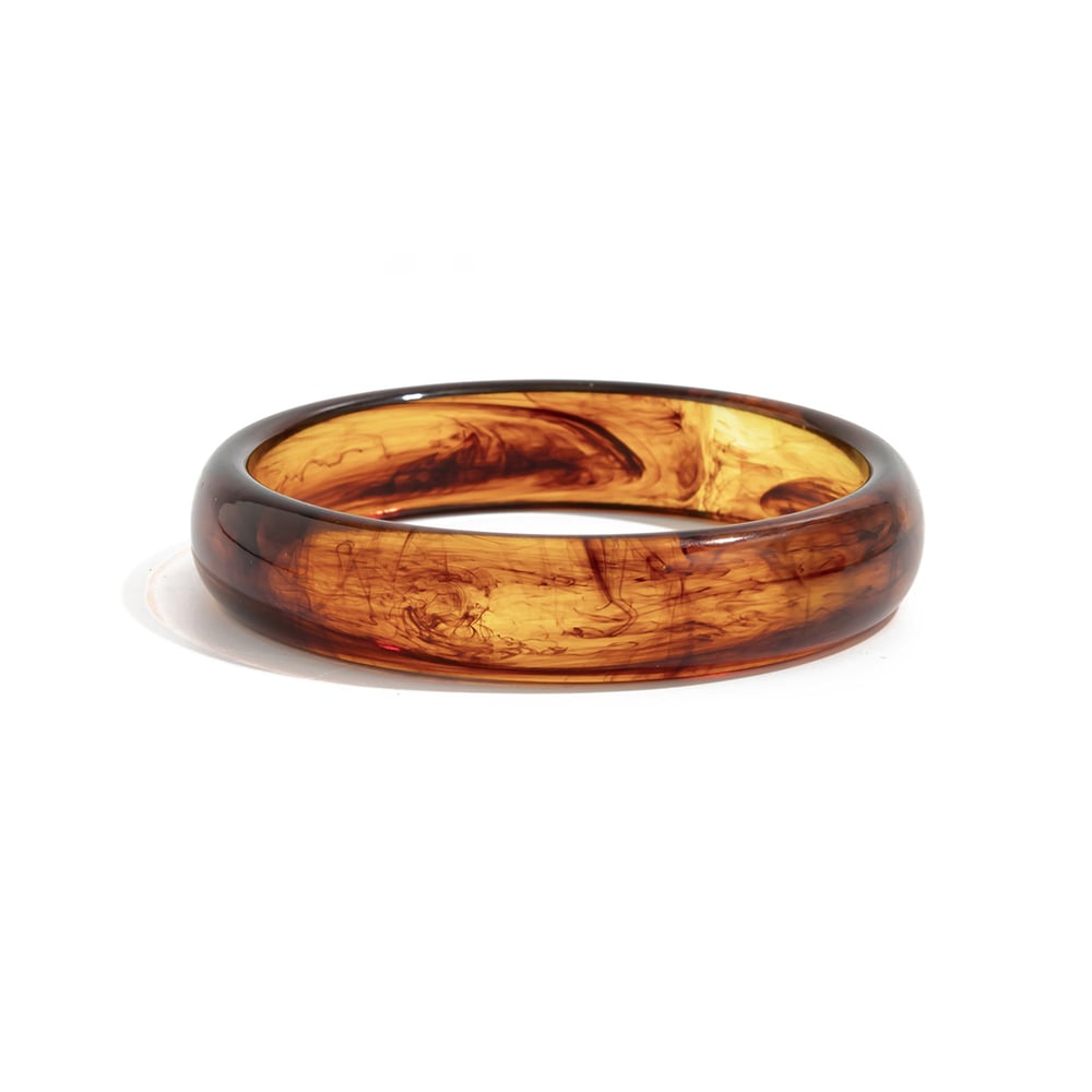 1 Stück Retro Farbverlauf Harz Armreif