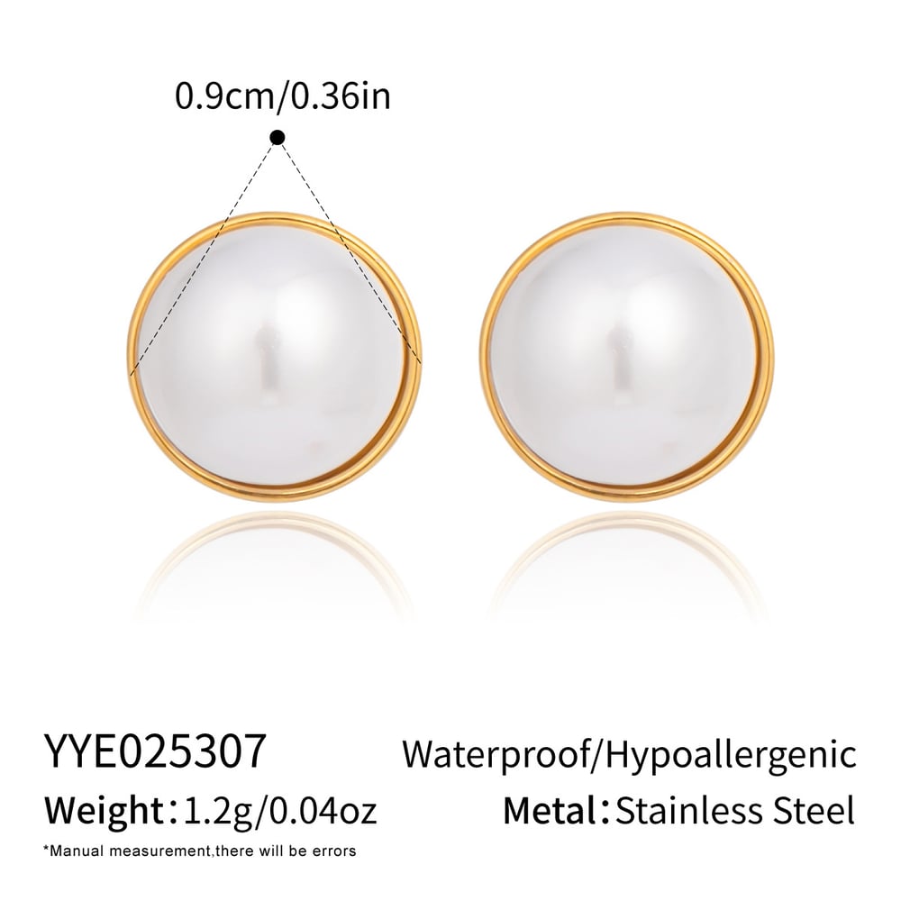 Daily Circle Stainless Steel Gold Color Women's Jewelry Sets