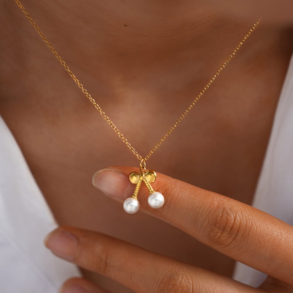 1 Piece Casual Food Stainless Steel Gold Color Women's Pendant Necklaces h5Picture5