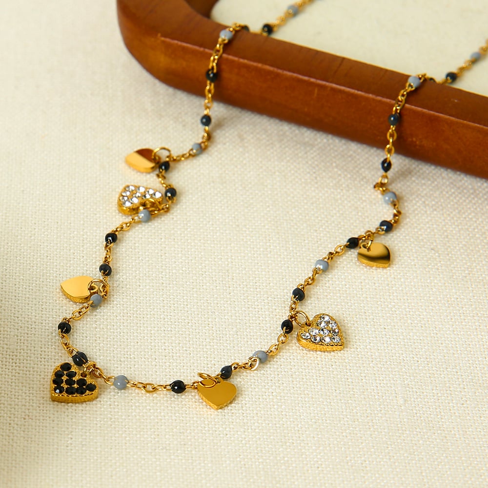 1 Piece Romantic Sweet Heart Stainless Steel  Women's Pendant Necklaces Picture5