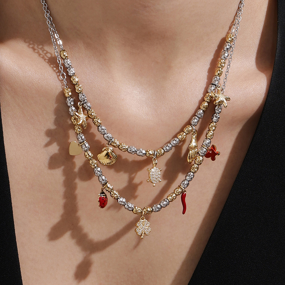 Luxurious Animal Stainless Steel Gold Color Zircon Women's Jewelry Sets Picture5