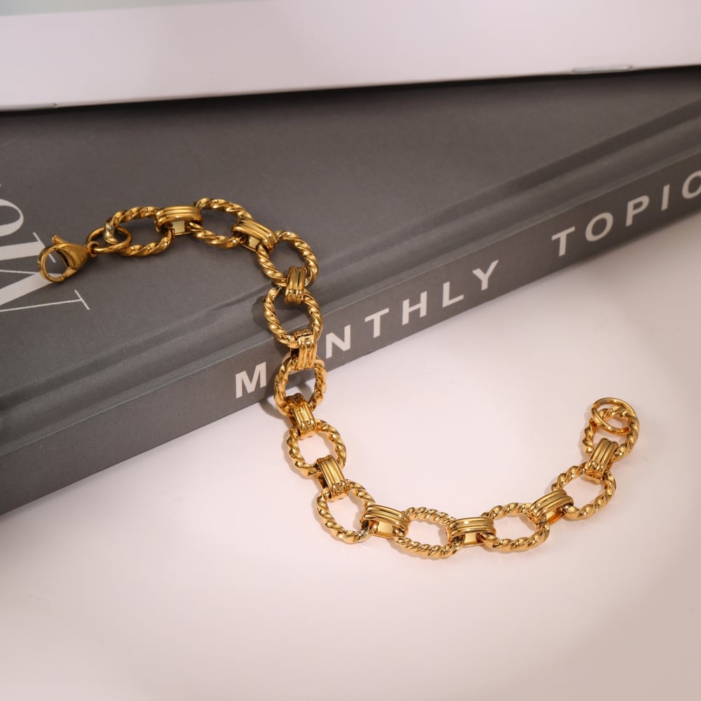 1 Piece Simple Series  Chain Stainless Steel Women's Chain Bracelets h5Picture4