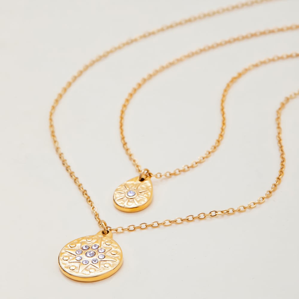 1 Piece Retro Droplet Stainless Steel Women's Pendant Necklaces h5Picture4