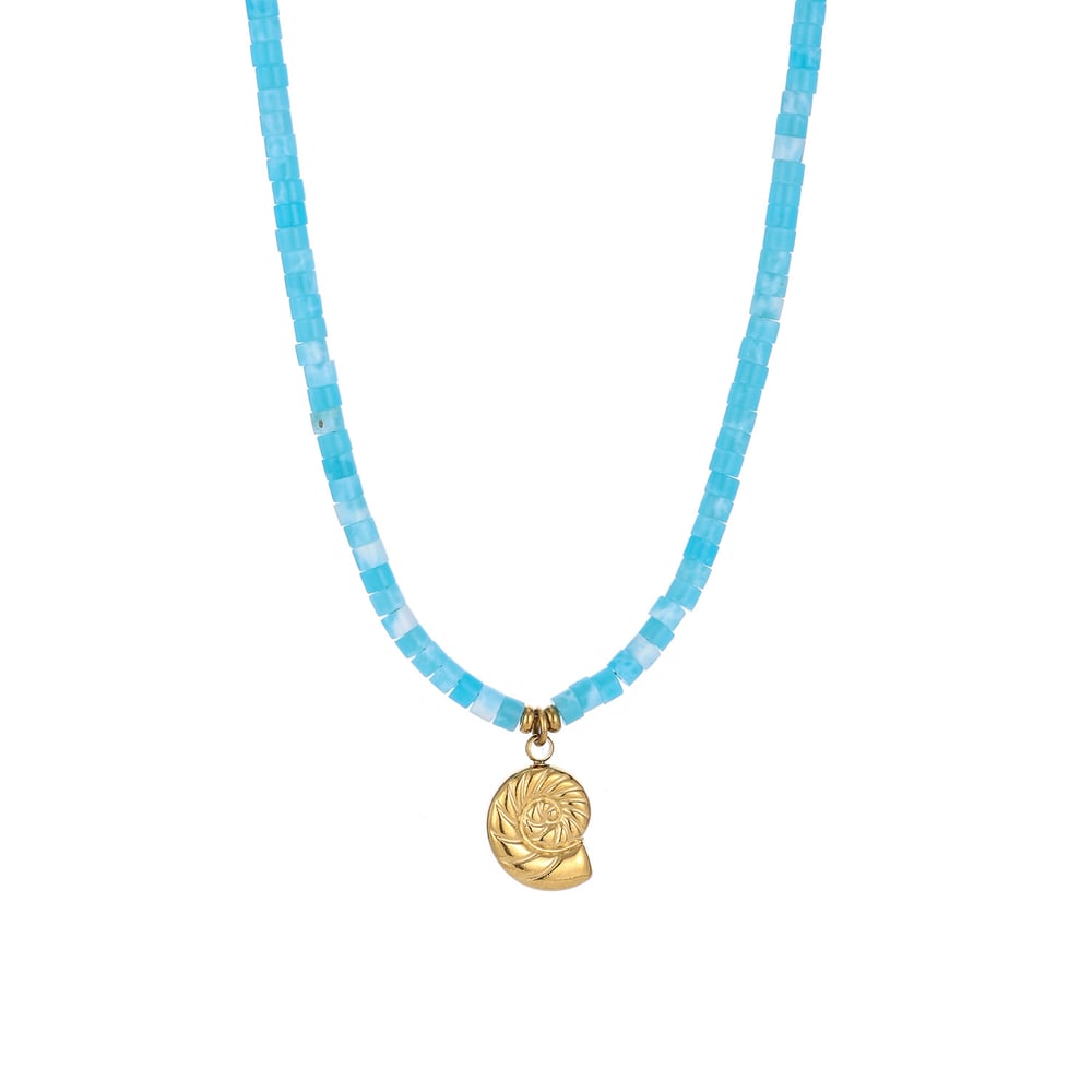 Collier de perles pour femme en pierres naturelles polychromes et fruits sucrés