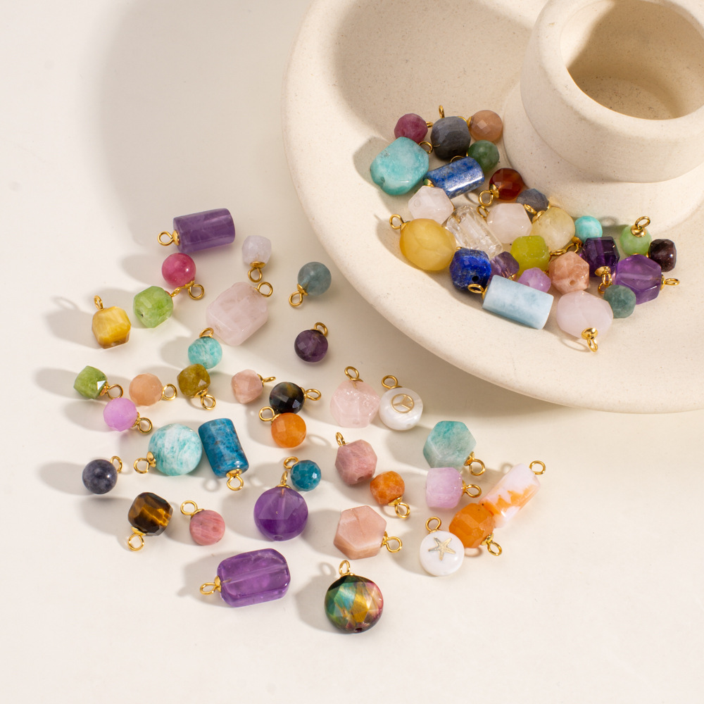 1 Piece Simple DIY Casual Irregular Shape Natural Stones Women's Pendants Picture3