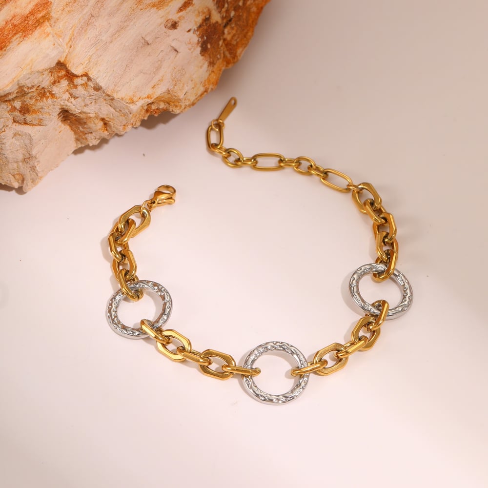 1 Piece Casual Mixed Color Chain Stainless Steel Women's Chain Necklaces h5Picture4