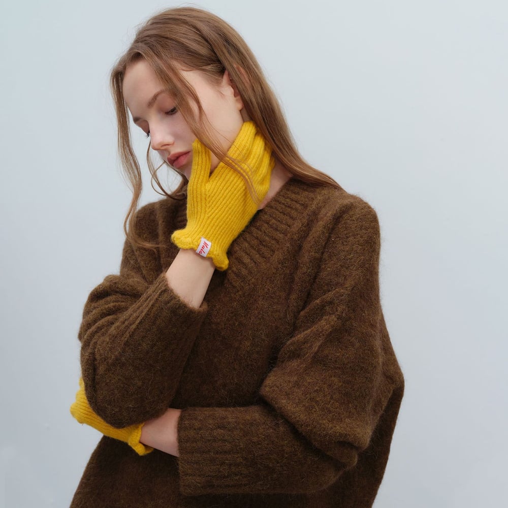 1 Paar süße, einfarbige Polyester-Damenhandschuhe h5Bild4