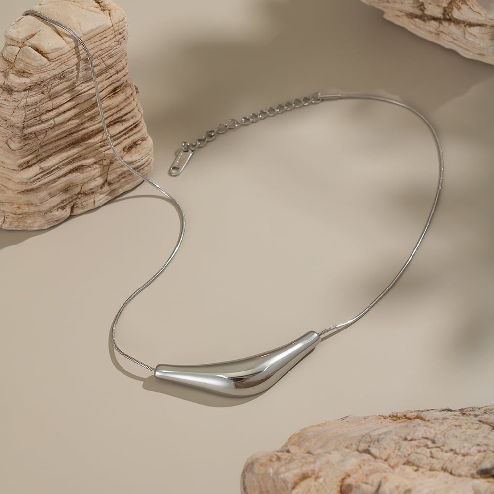 1 Piece Irregular Shape Stainless Steel Gold Color Pendant Necklace Picture4