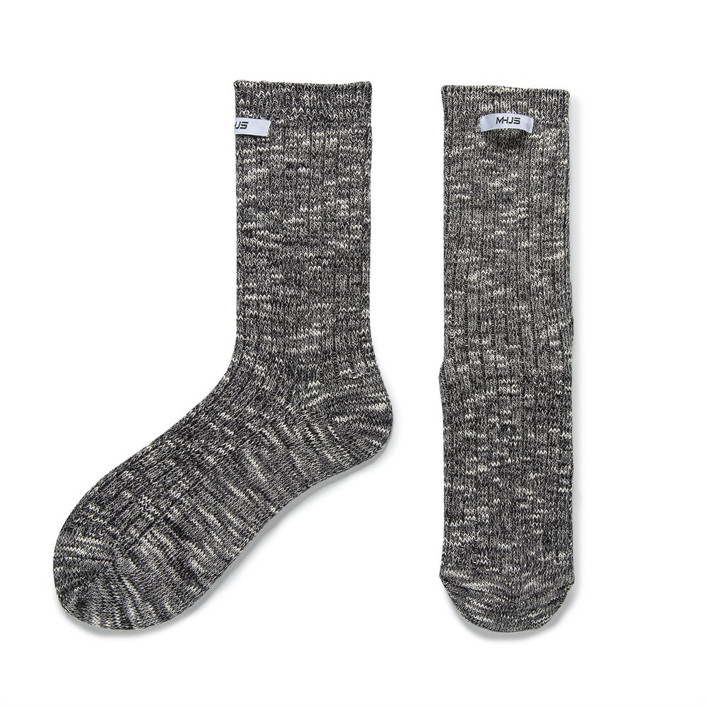 1 Paar Damen-Socken aus Baumwolle im Retro-Farbblock-Design bis zur Mitte der Wade