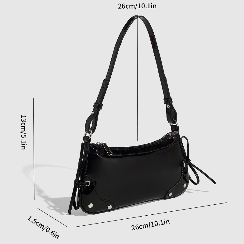 1 Piece Simple Series Elegant Solid Color PU Women's Handbags
