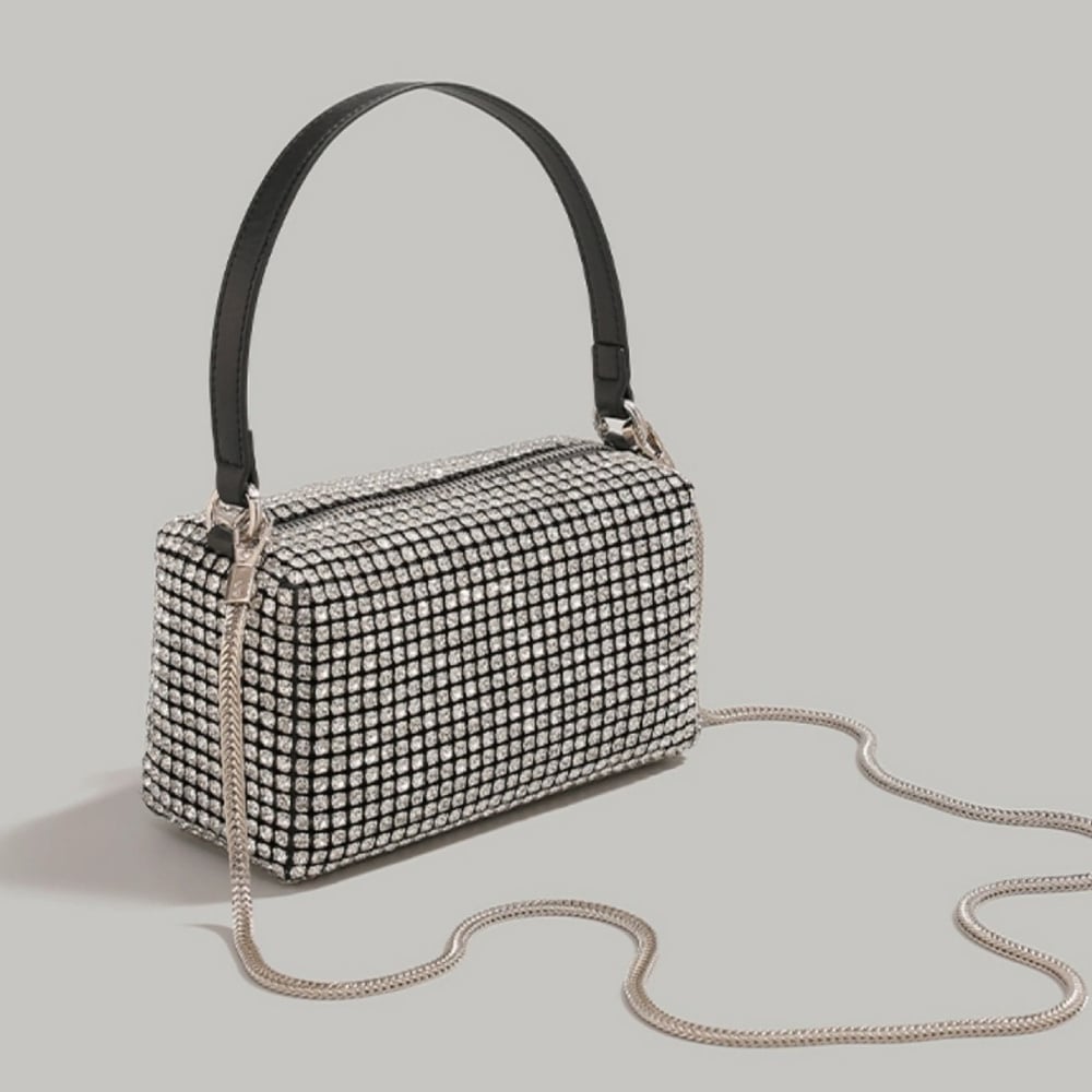 1 Stück Luxuriöse Serie Elegante einfarbige PU Damenhandtaschen h5Bild3