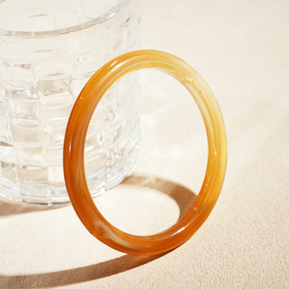 1 Stück einfache, vielseitige Armreifen aus Acryl mit Farbverlauf für Damen h5Bild3