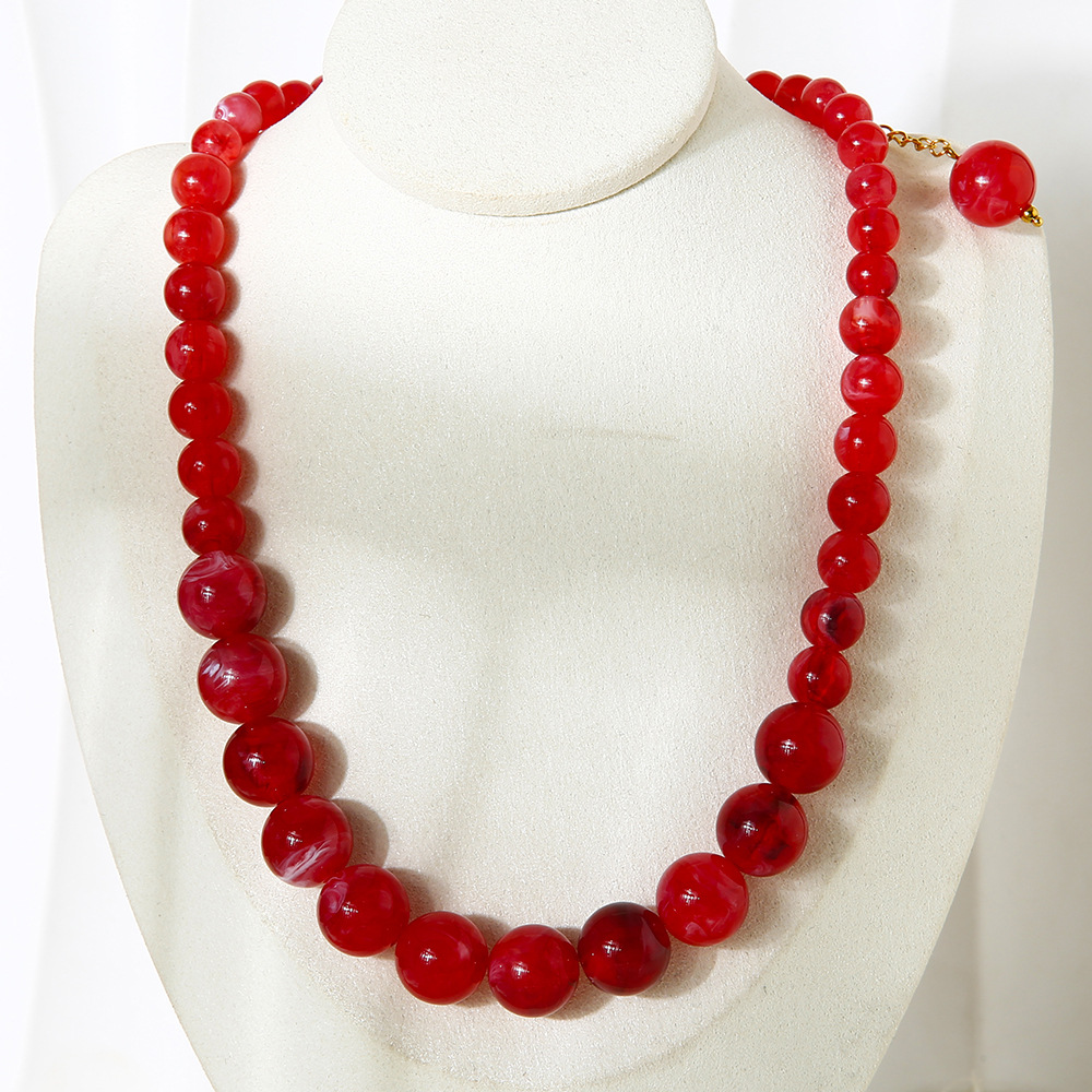 Collana di perle acriliche da 1 pezzo h5Immagine4