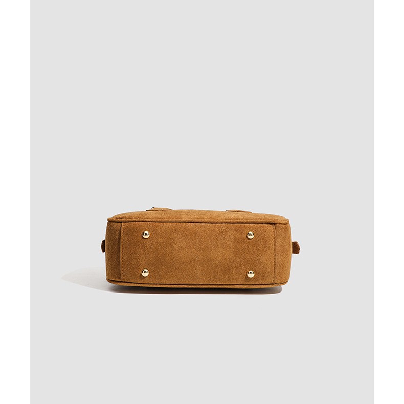 1 Stück Simple Series Casual Solid Color Wildleder PU Damenhandtaschen h5Bild3