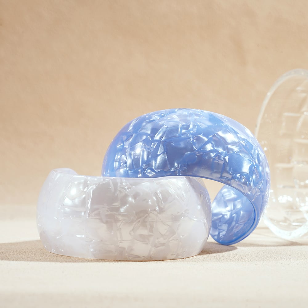 1 Stück Simple Series Casual Plaid Acryl Damen Manschettenarmbänder h5Bild4