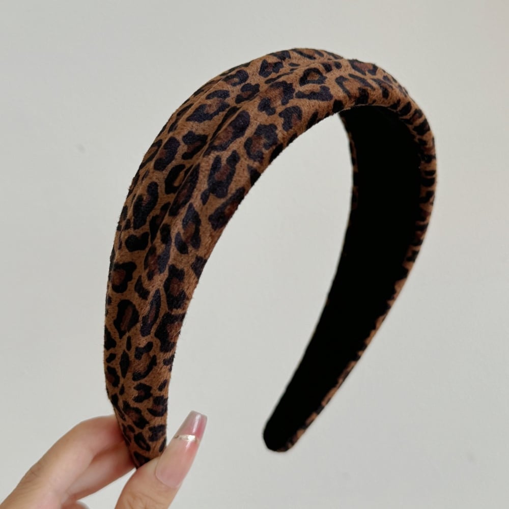 1 Piece Retro Leopard Print Fabric Women's Hair Bands 