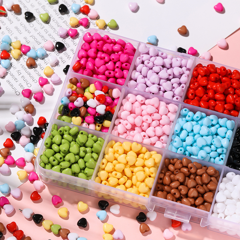 1 Bag of DIY Heart Acrylic Jewelry Beads h5Picture3