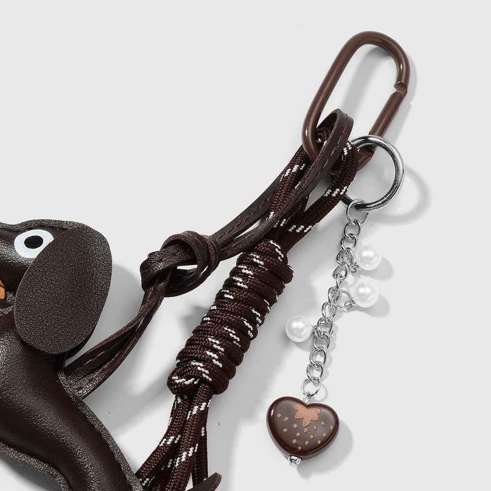 1 Piece Cute Leather Dog Bag Charm Picture4