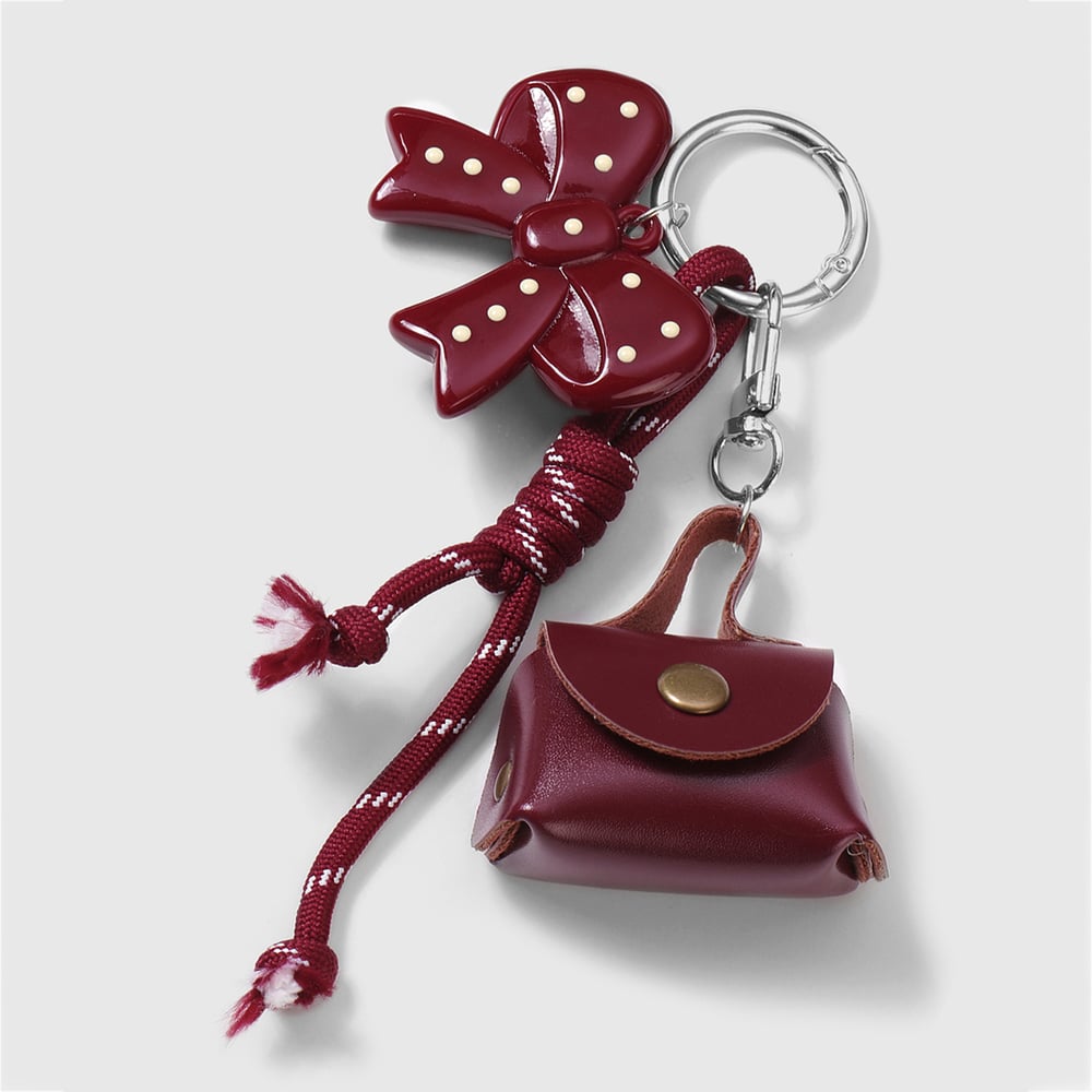 1 Piece Retro Bow Knot Acrylic Bag Charm Picture4