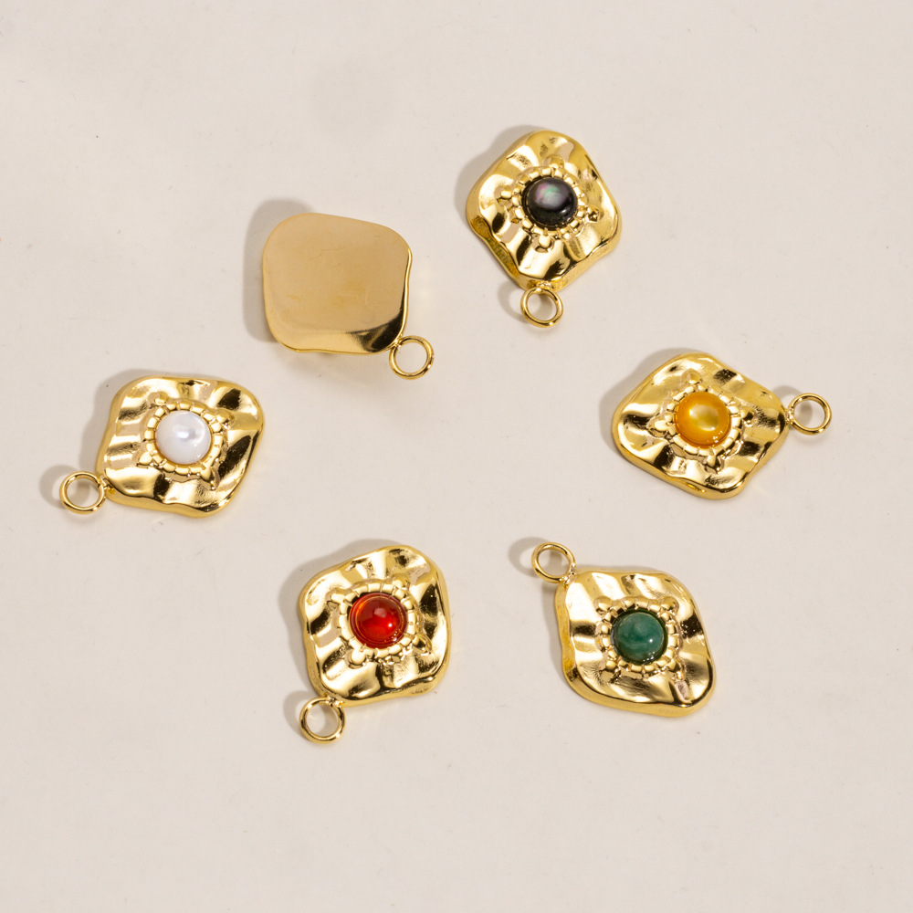 1 Piece Simple  Retro Irregular Shape Stainless Steel Women's Pendants Picture3