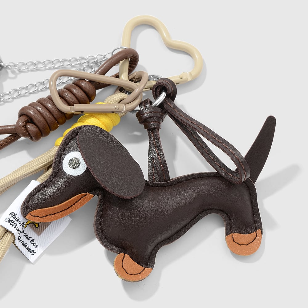 1 Piece Cute Leather Dog Bag Charm Picture4