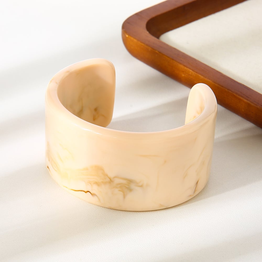 1 stuk eenvoudige damesarmbanden van hars met kleurverloop h5Afbeelding6