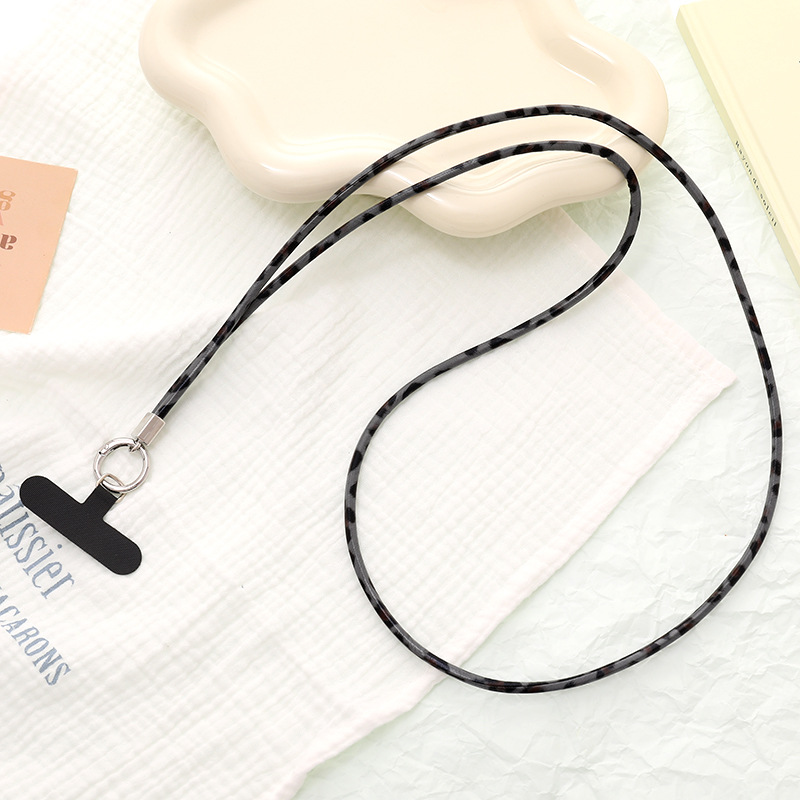 1 Piece Retro Leopard Print PU Phone Chain 