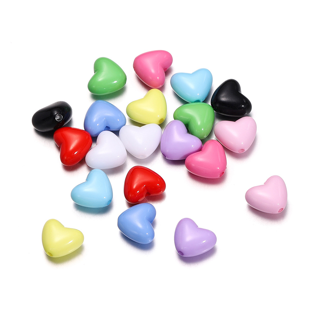 1 Bag of DIY Heart Acrylic Jewelry Beads h5Picture3