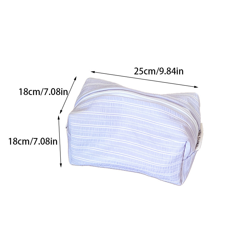 1 Piece Sweet Pastel Girl Color-Block  Makeup Bags Picture5