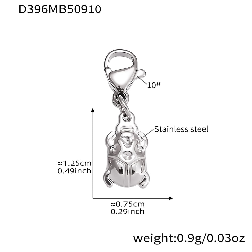 1 Stück luxuriöse Halsketten mit Anhänger aus Edelstahl mit Blume und Biene in Goldfarbe für Damen 