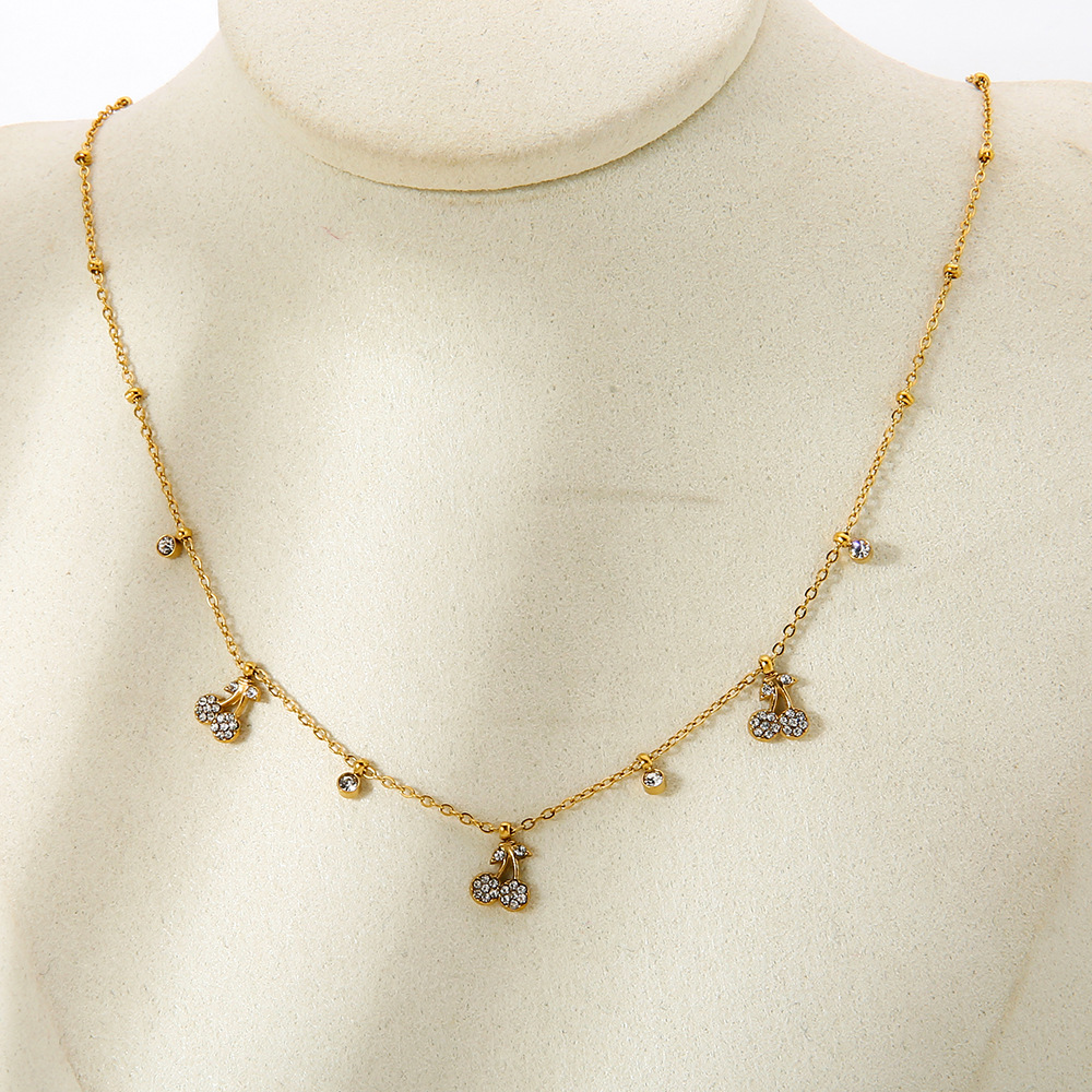 1 Piece Luxurious Elegant Fruit Stainless Steel Women's Pendant Necklaces h5Picture4