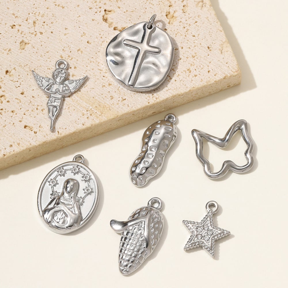 1 Piece Gorgeous Angel Stainless Steel Women's Pendants h5Picture4