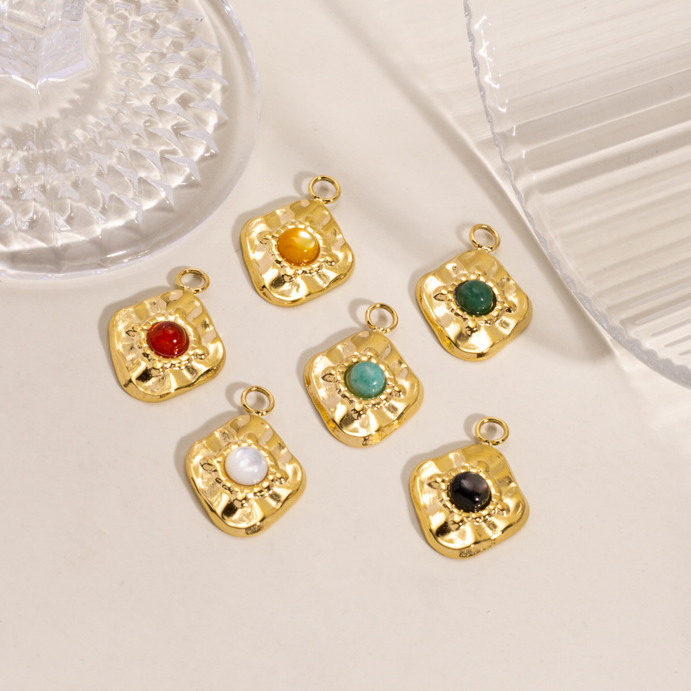 1 Piece Simple  Retro Irregular Shape Stainless Steel Women's Pendants Picture4