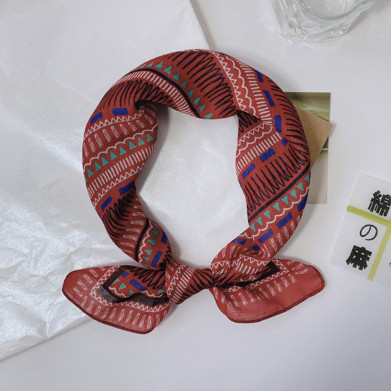 1 Piece Retro Paisley Pattern Cotton Bandana Picture2