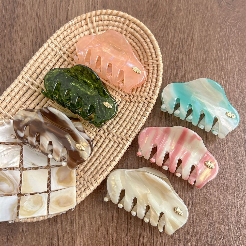 1 Piece Simple Casual Gradient Color Acetate Women's Hair Clips h5Picture3