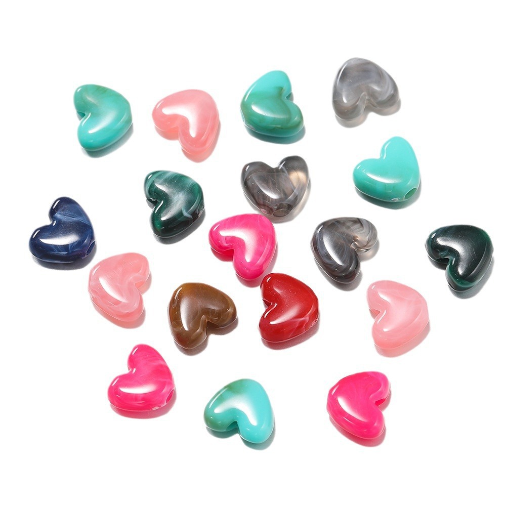 1 Bag of DIY Mini Heart Acrylic Jewelry Beads h5Picture4