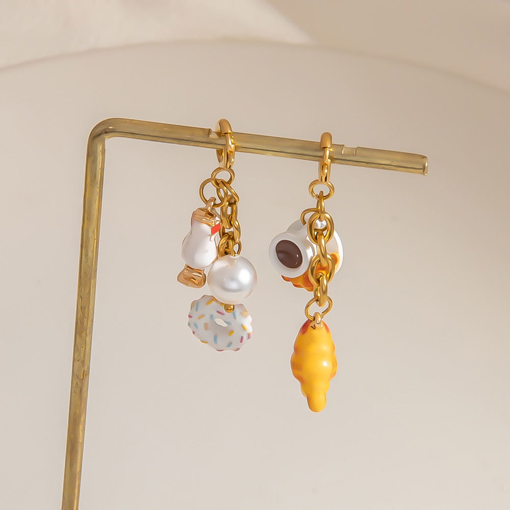 1 Piece Cute Doughnut Keychain Picture2