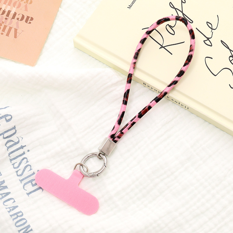 1 Piece Retro Leopard Print PU Phone Chain Picture2