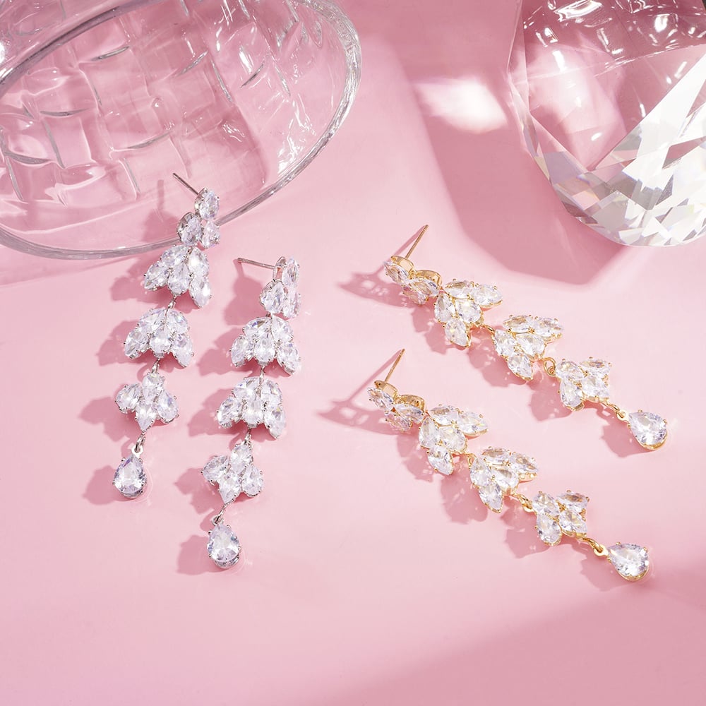 1 Pair Festive Series Flower Tassel Dangle Earrings Picture4