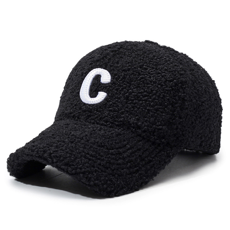 1 Piece Casual Letter Plush Baseball Cap