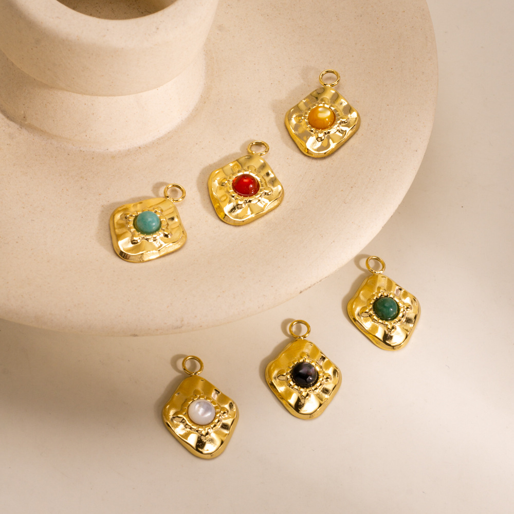 1 Piece Simple  Retro Irregular Shape Stainless Steel Women's Pendants Picture2