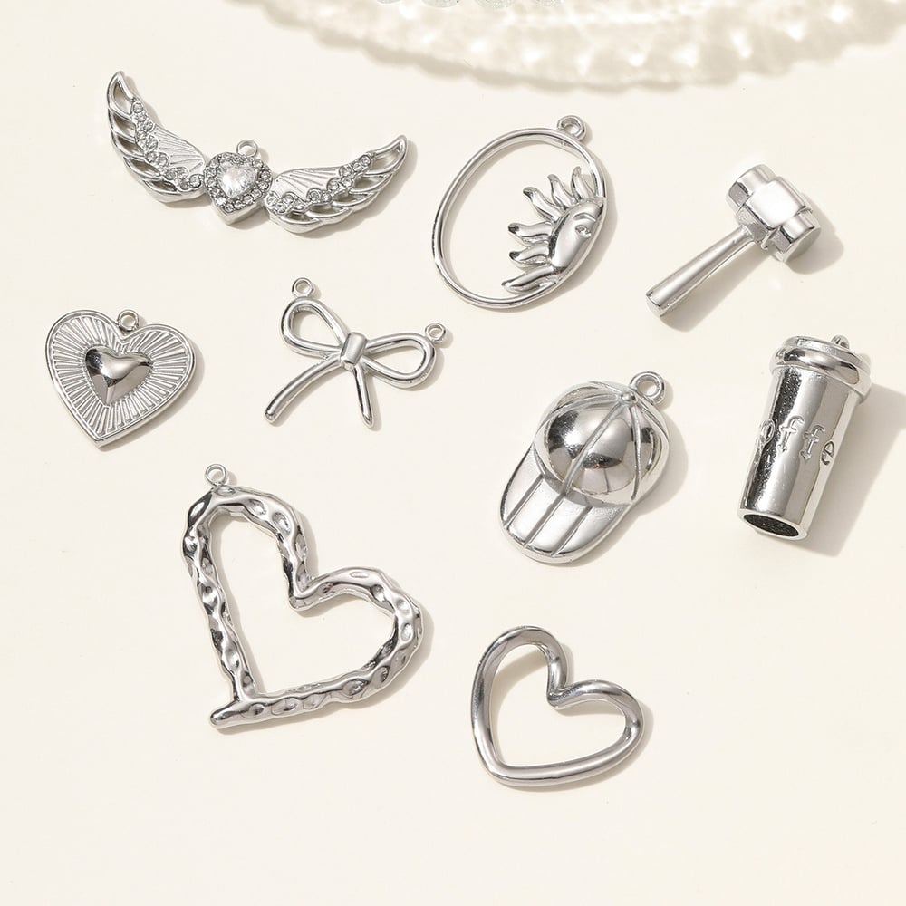 1 Piece Simple Heart Stainless Steel Women's Pendants h5Picture3