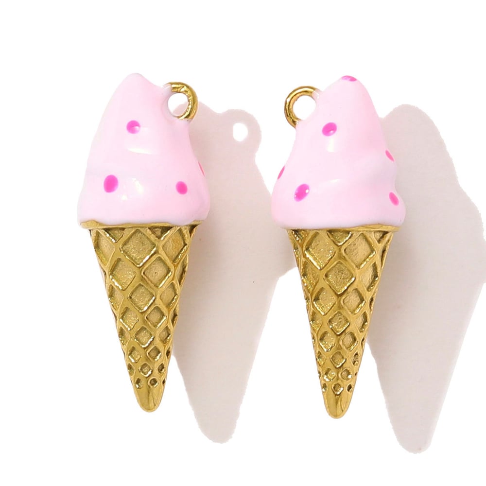 1 Piece Sweet Food Stainless Steel Gold Color Women's Pendants