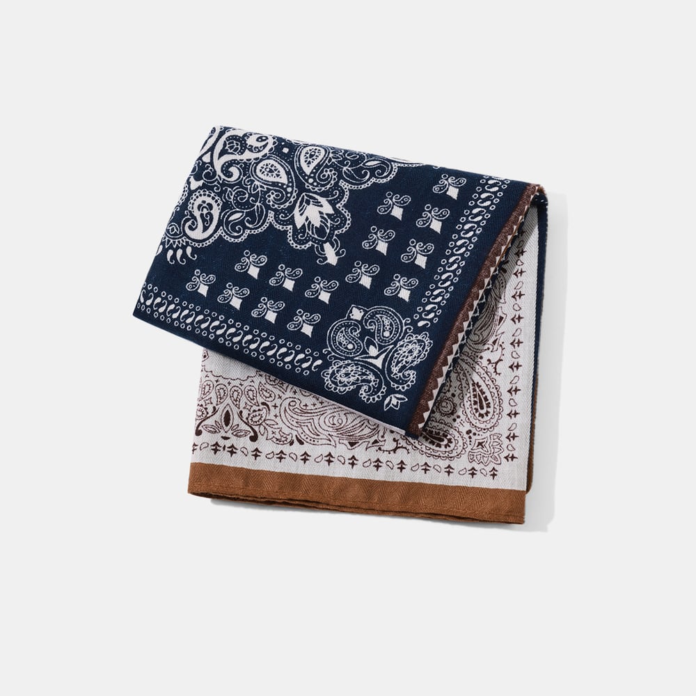 1 Piece Retro Patchwork Cashew Flower Rayon Women's Bandana Picture4