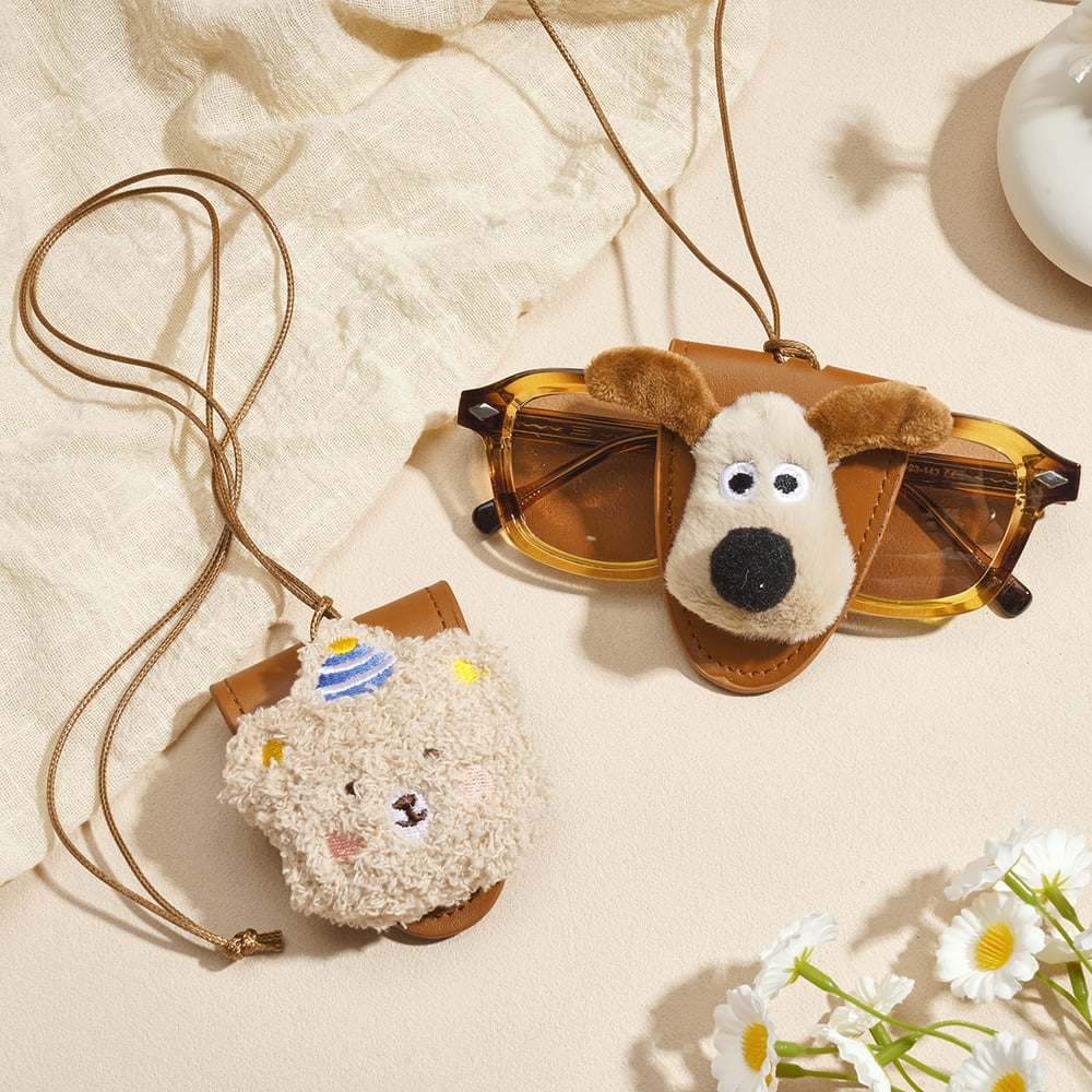 1 Piece Cute Cartoon Magnetic Leather Glasses Clip Necklace Picture4
