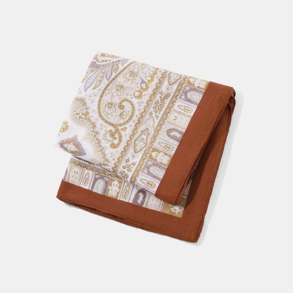 1 Piece Elegant Cashew Flower Rayon Women's Bandana Picture5