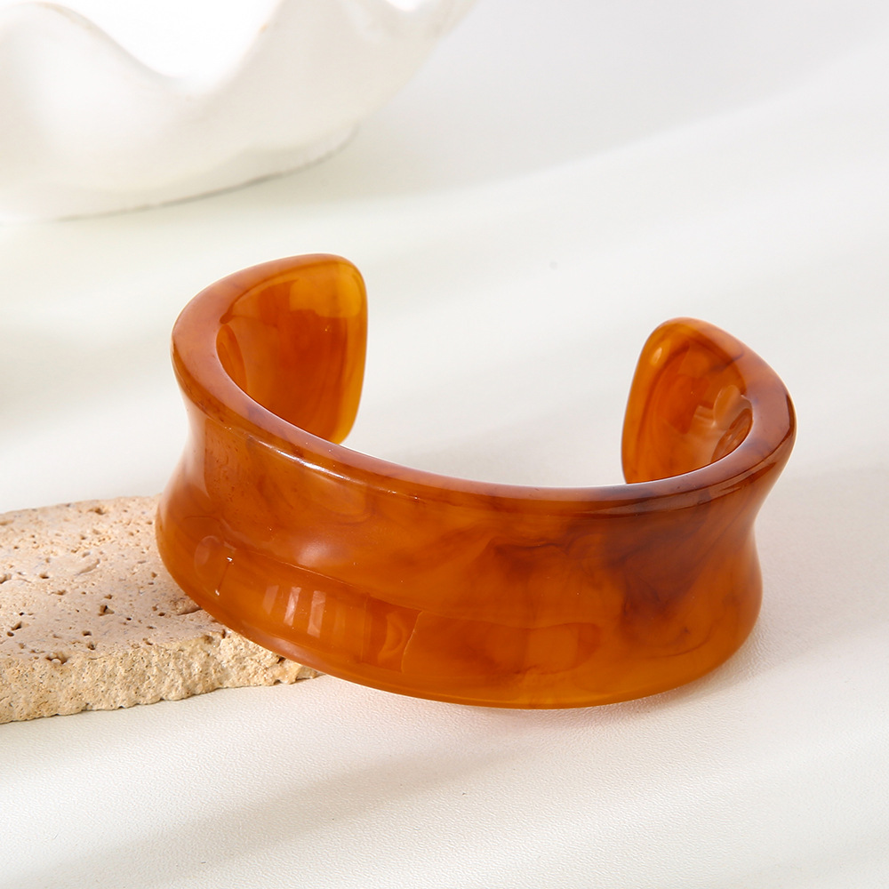 1 stuk casual damesarmbanden met kleurverloop van hars h5Afbeelding3