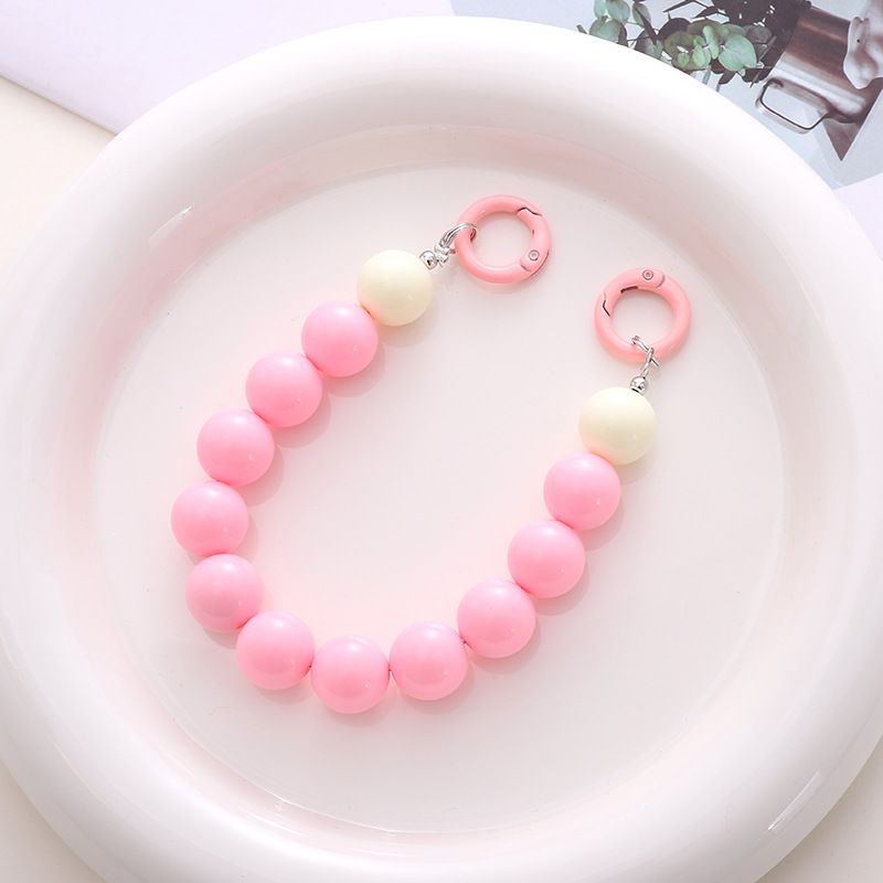 1 Piece Colorful Acrylic Beads  Phone Chain Picture3