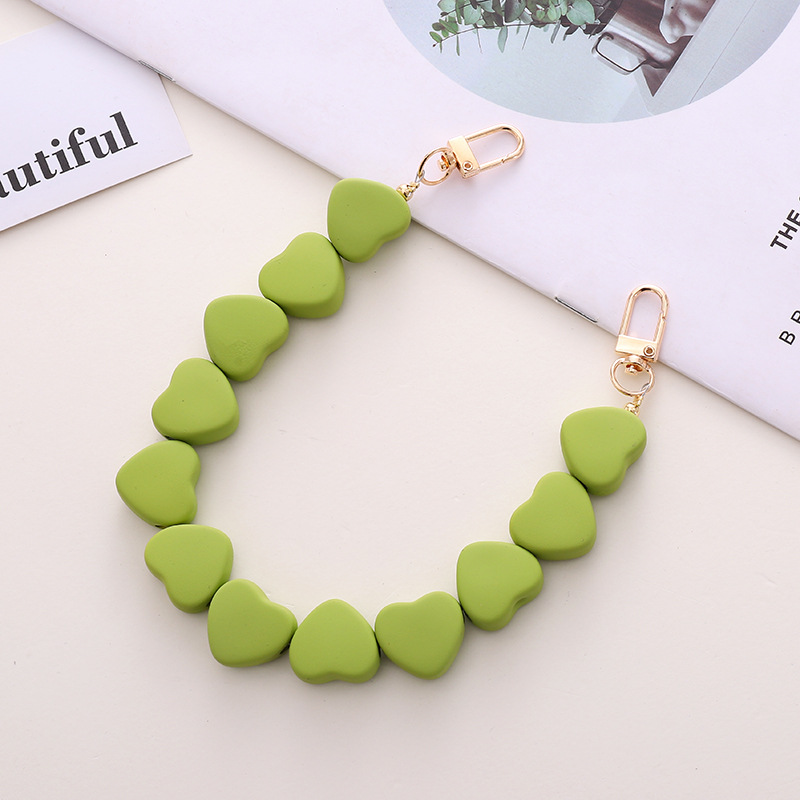 1 Piece Sweet Heart Acrylic Phone Chain Picture3