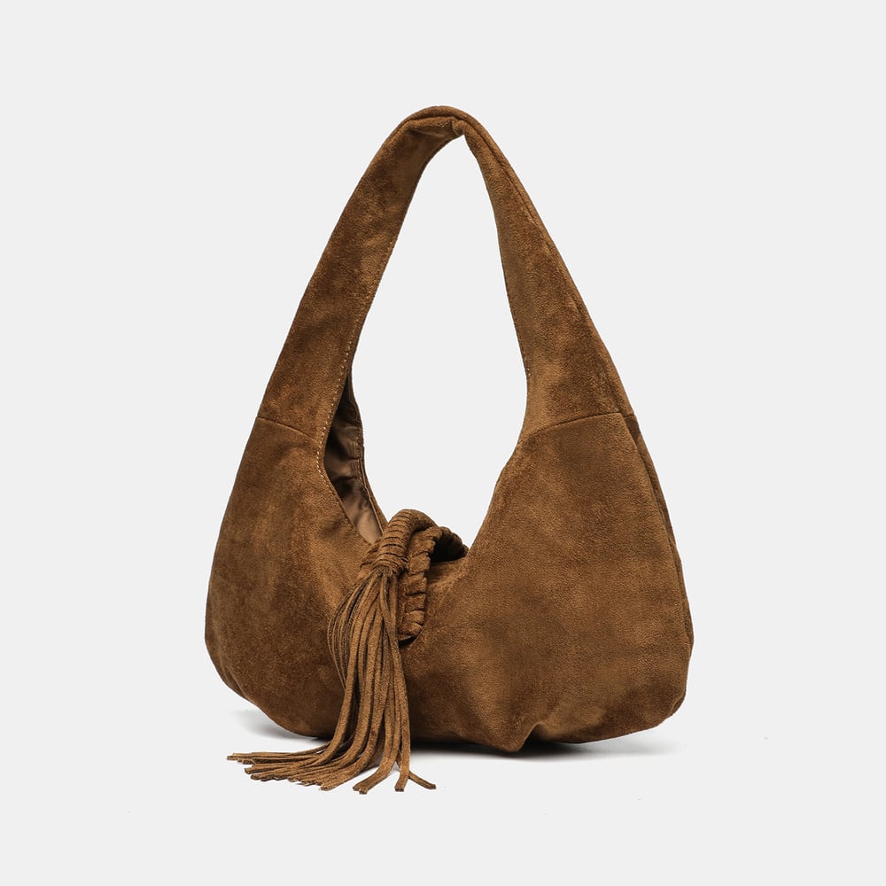 1 Stück ethnische lässige Quaste Wildlederimitat Damen Umhängetaschen h5Bild2